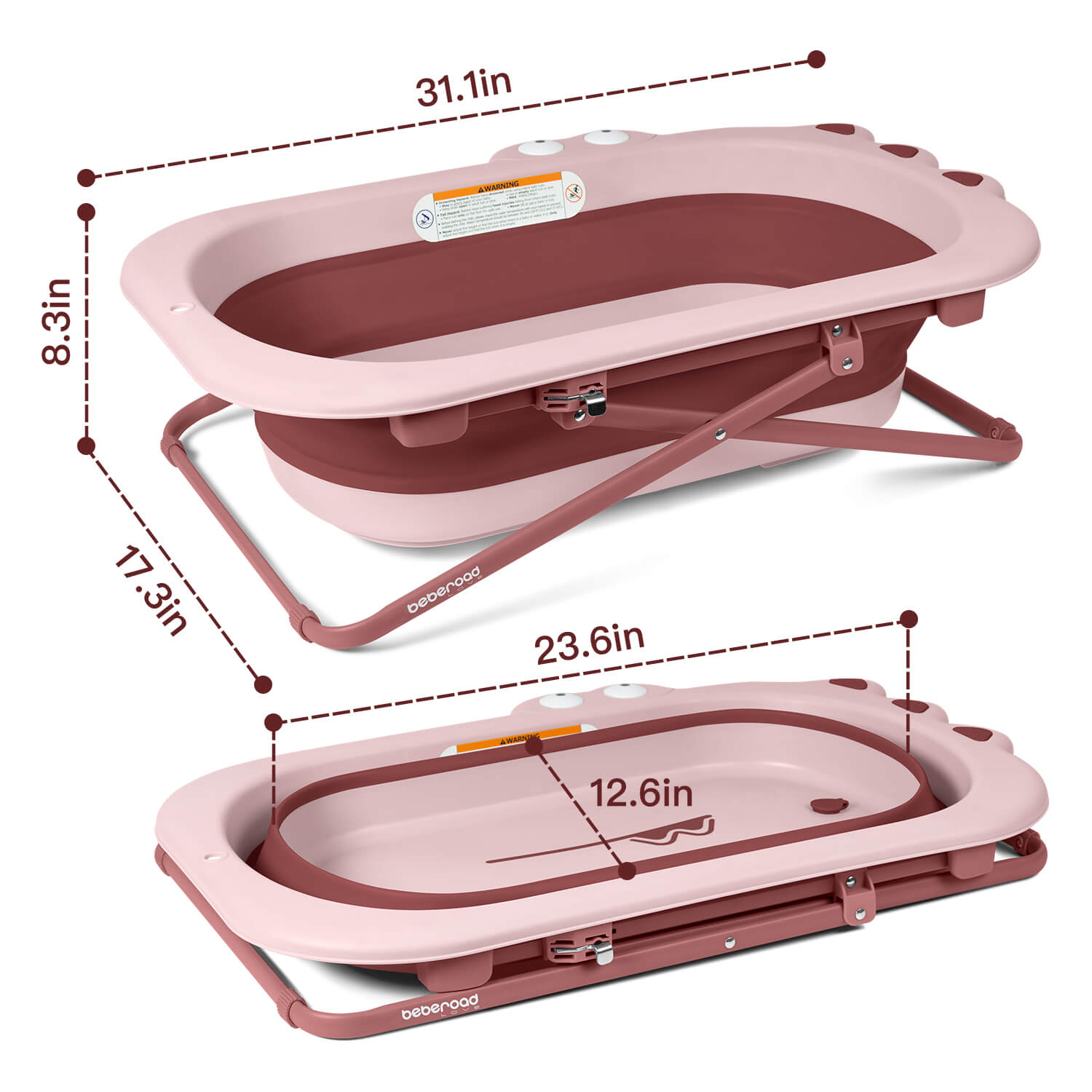 summer infant collapsible tub Beberoad Collapsible Baby Bathtub