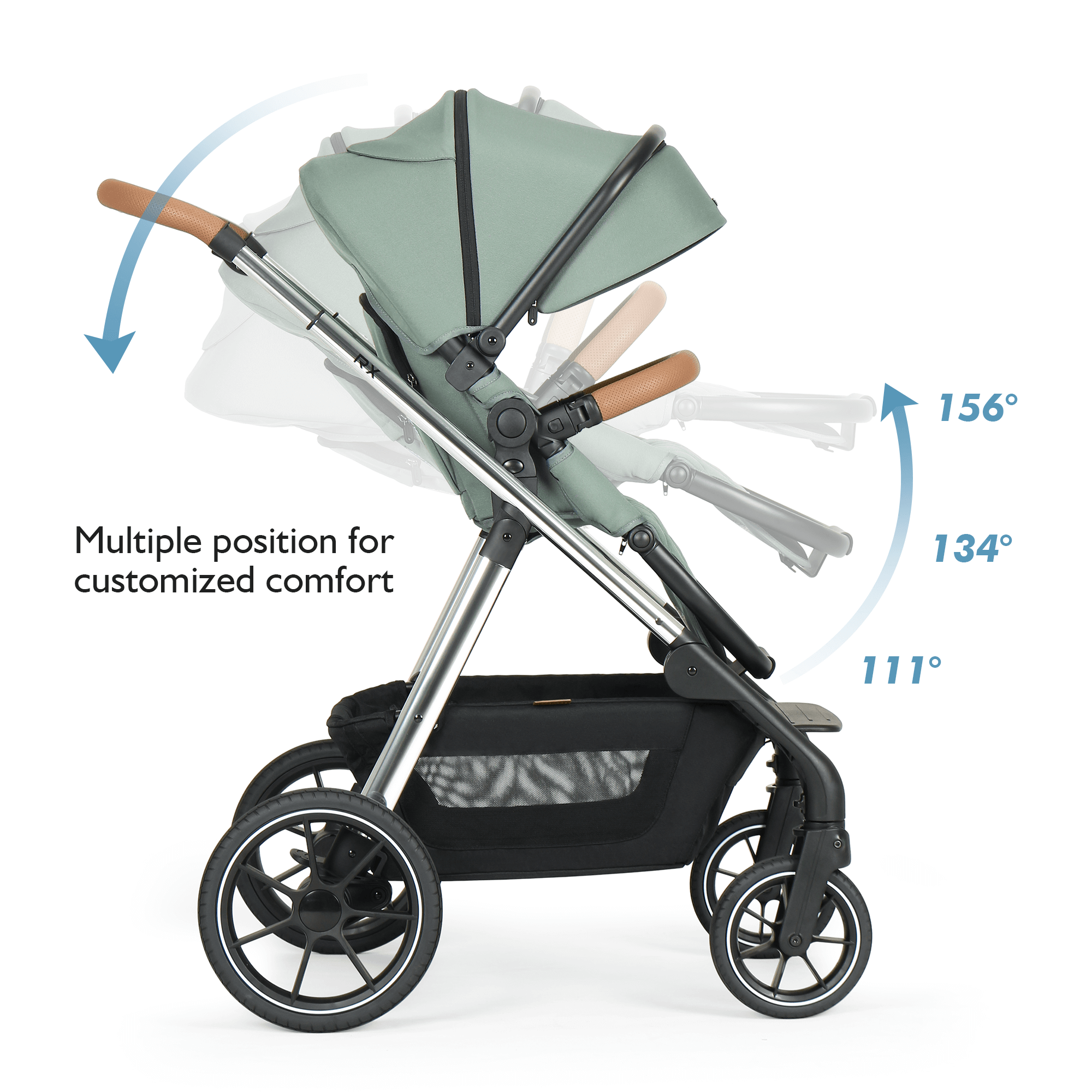 easy baby stroller Beberoad RX 3-in-1 Baby Stroller with Bassinet