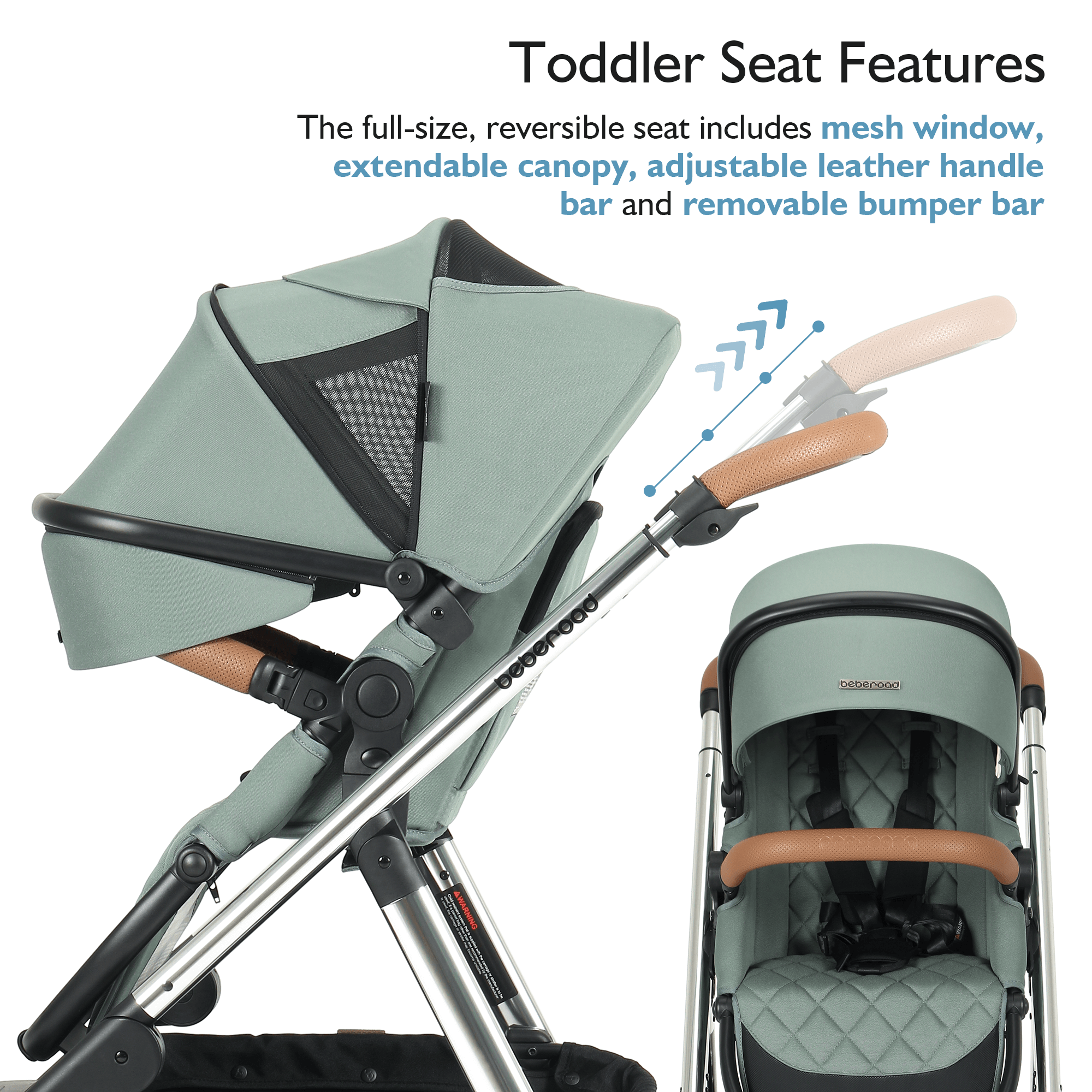 uppababy cruz emmett green Beberoad RX 3-in-1 Baby Stroller with Bassinet