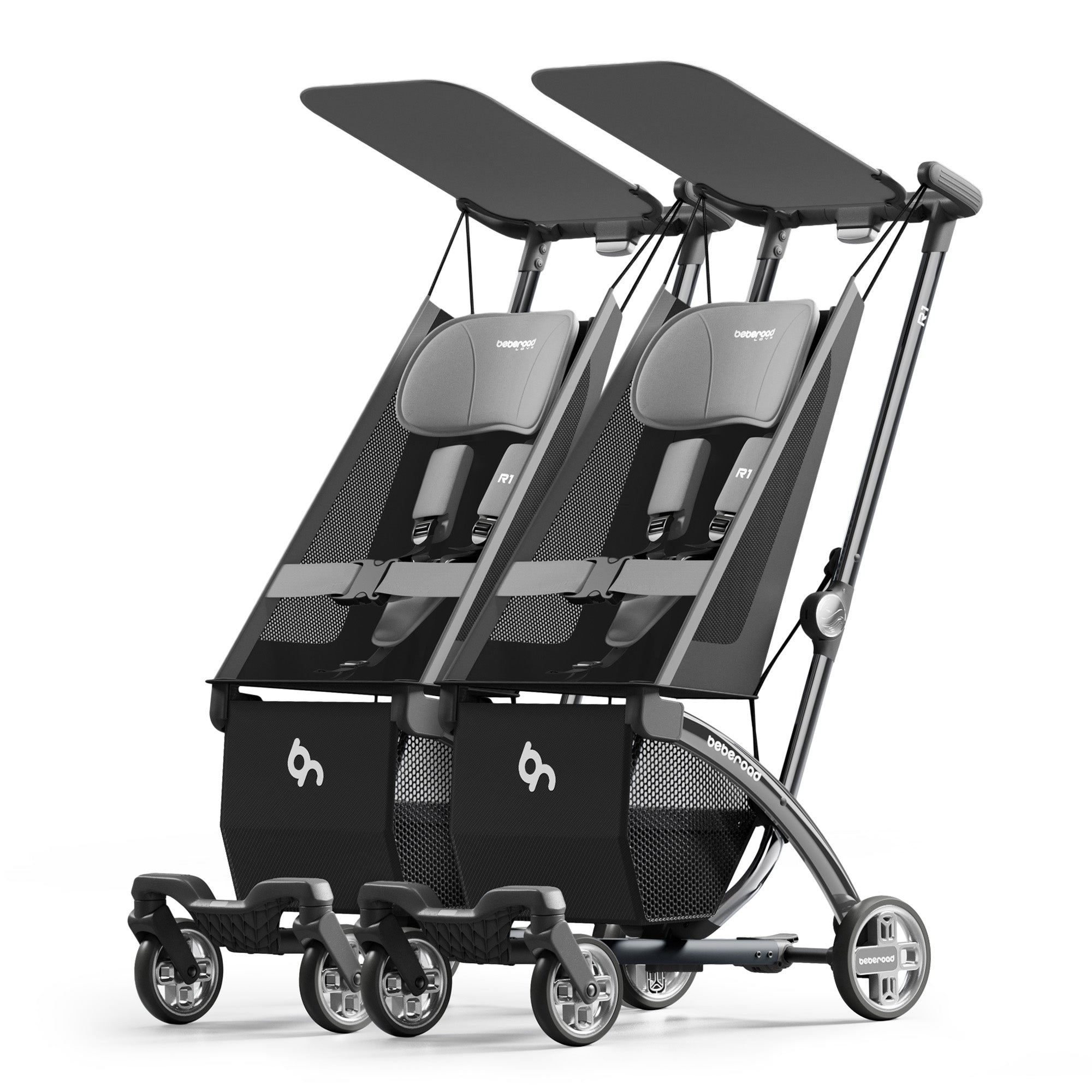 Beberoad R1 Auto-Folding Baby Stroller | Ultra Lightweight 11.5lbs