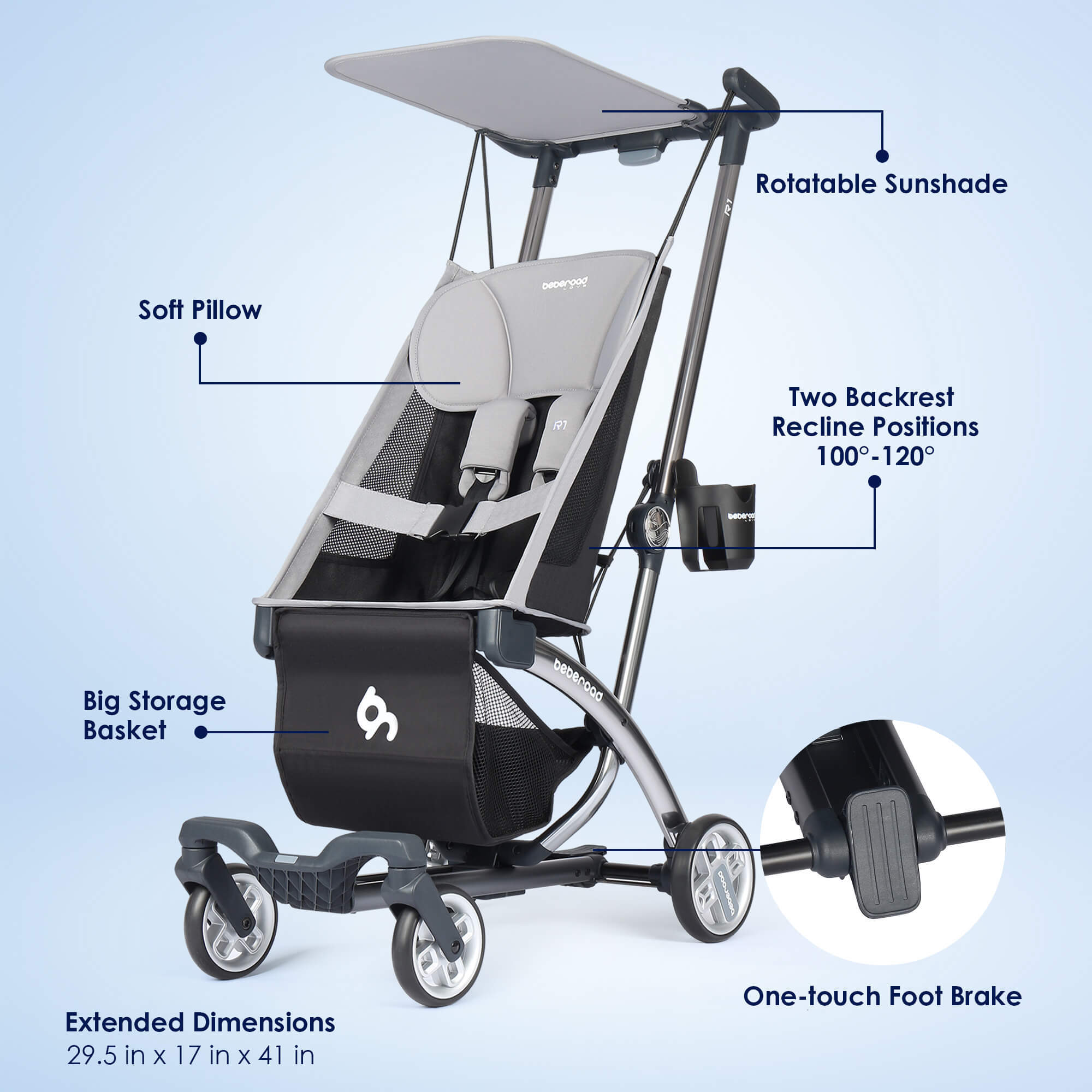 展示落ち　beberoad R1 　グレー All Product